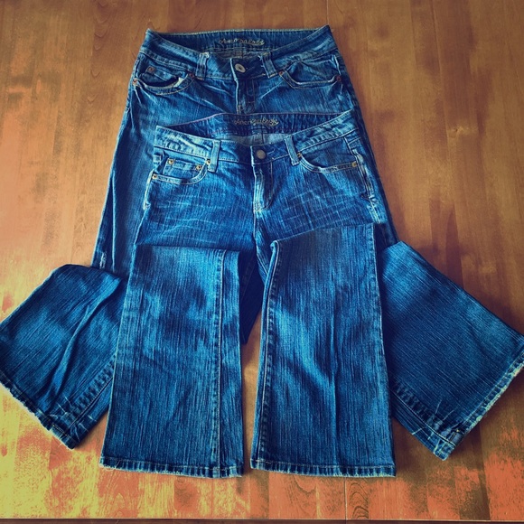 2x AE Jeans Boyfriend and Hipster size 4-6 - Picture 3 of 7